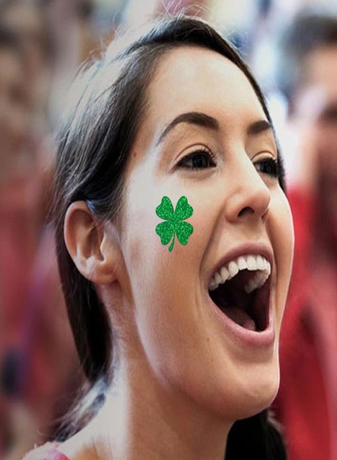 EyeBlack St. Patricks Day Eye Black Face Sticker for the Irish Parties, Lucky Charms Party, Office Party, Football Games, Luck of the Irish - Glitter 12 Decals/6 Pairs - Image 4